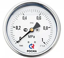 ТМВ-521ТЭ.00(-0,1+0,15)MPa.G1/2".1,0 ОШ  СИЛИКОН УТ000019343